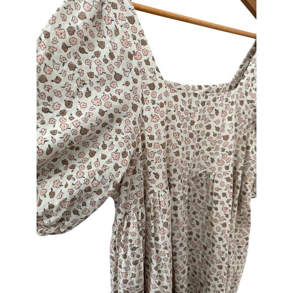 Rylee & Cru Neutrals Superbloom Greta Linen-Blend Babydoll Dress Size Large‎ - Picture 6 of 9